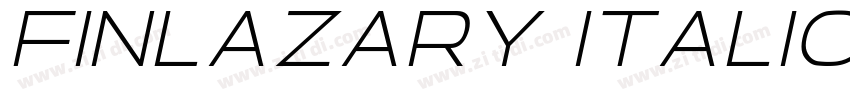 Finlazary Italic字体转换